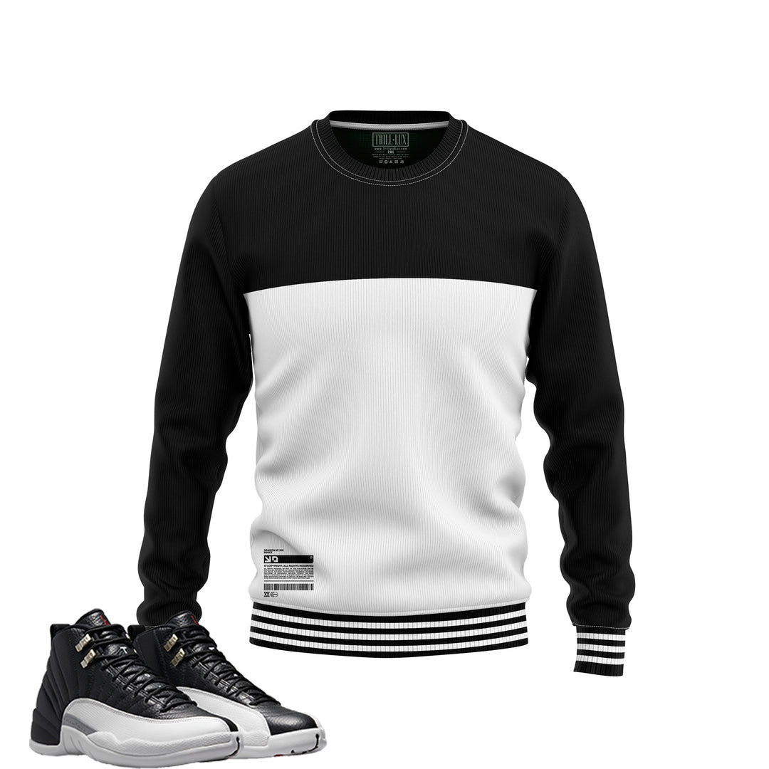 Sweatshirt | Air Jordan 12 Playoff Flight Inspired Sweater