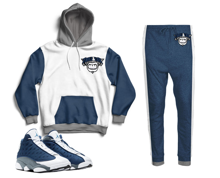 Trill & Lux | Air Jordan 13 Flint Inspired Jogger and Hoodie Suit |