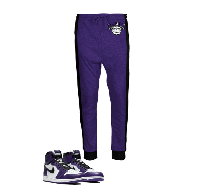 CLEARANCE - Trill & Lux | Jordan 1 Court Purple  Inspired Jogger | Retro Jordan 1