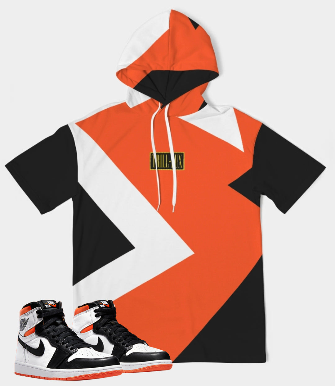 Box Logo Short Sleeve Hoodie | Air Jordan 1 Electro Orange