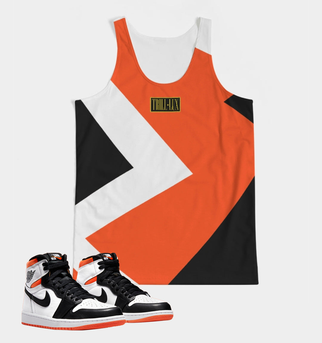 Box Logo | Air Jordan 1 Electro Orange  Inspired fragment Tank Top