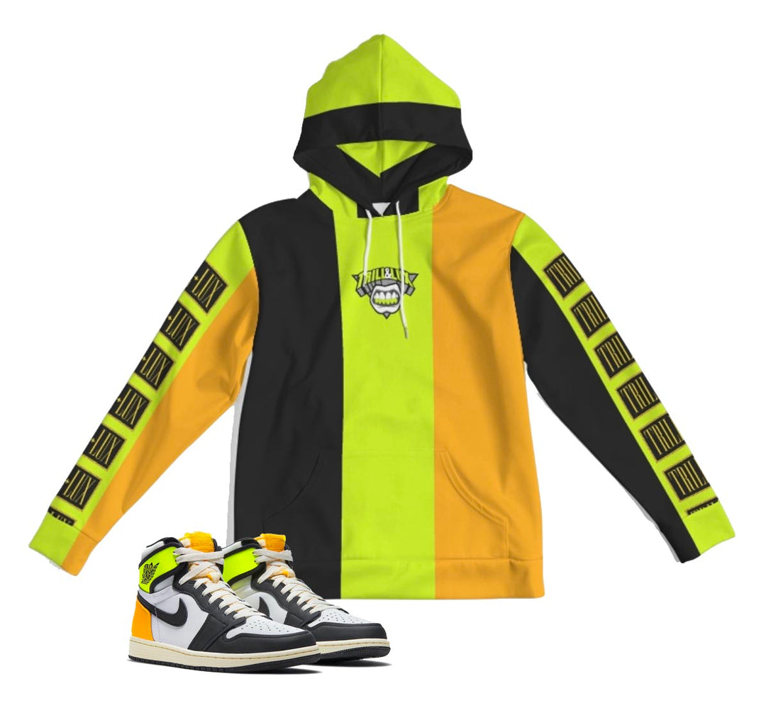 Trill Logo | Air Jordan 1 Volt Gold Inspired Jogger and Hoodie Suit |