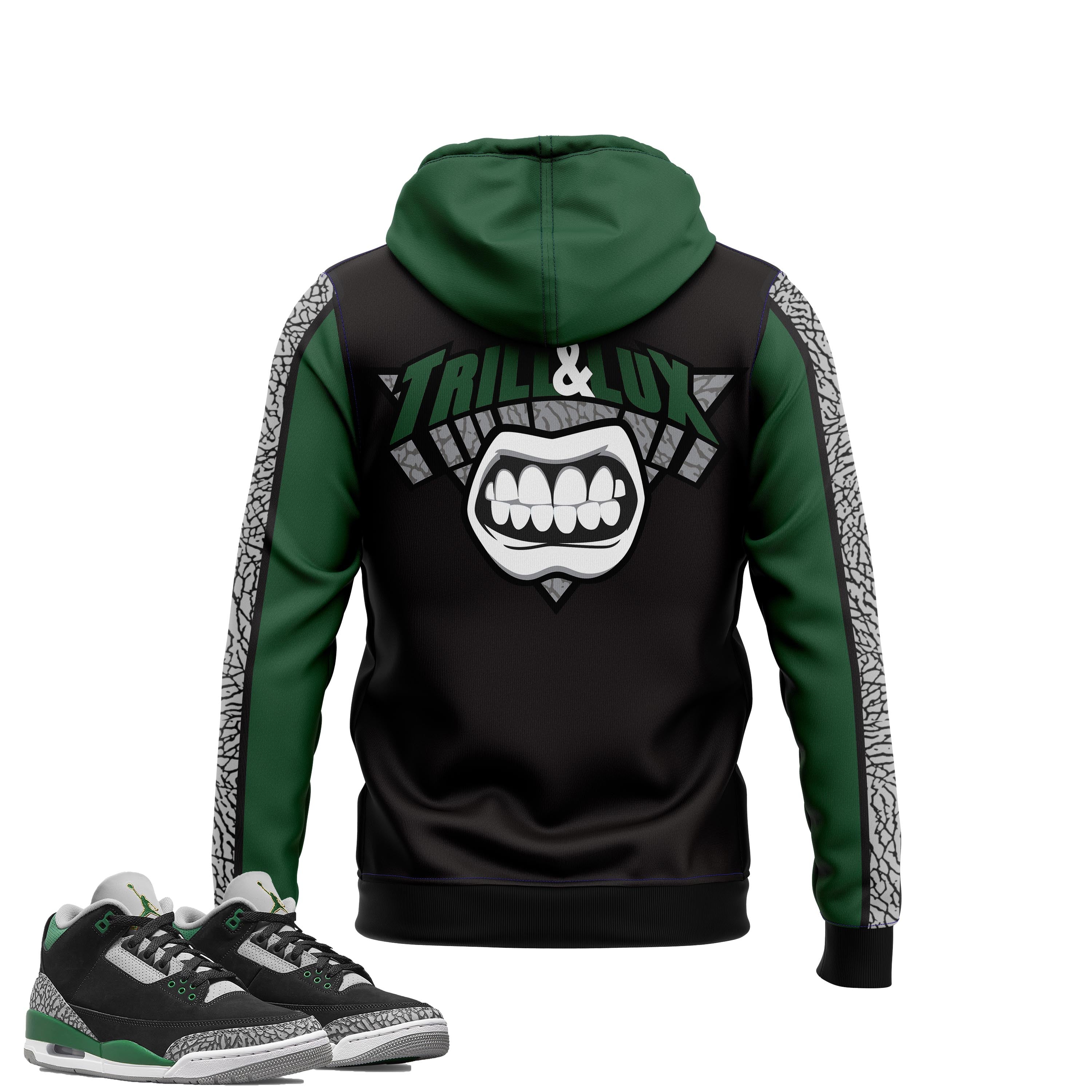 pine green jordan hoodie