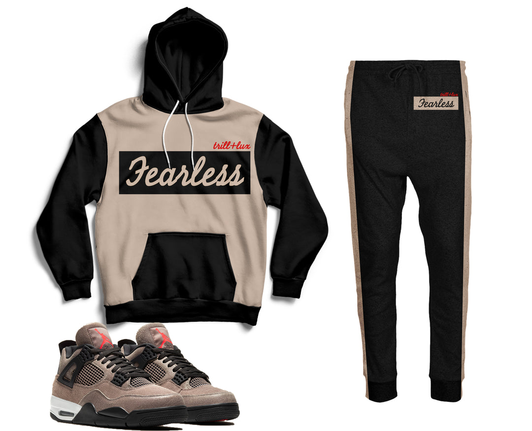 Fearless | Air Jordan 4 Taupe Haze Inspired Jogger and Hoodie Suit |