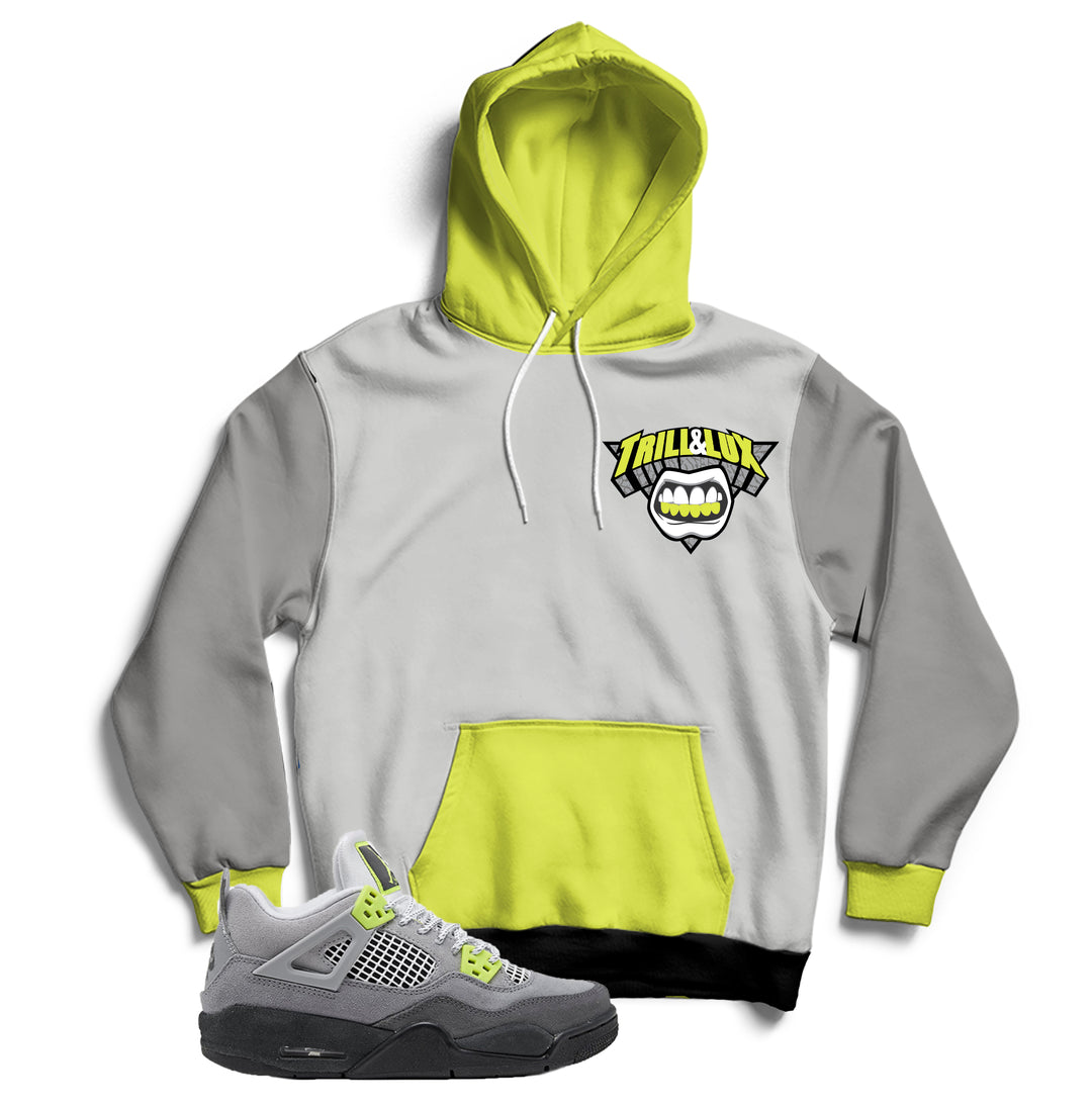 Trill and Lux | Retro Jordan 4 Volt |  95 Neon | Inspired Hoodie | Air Max 95