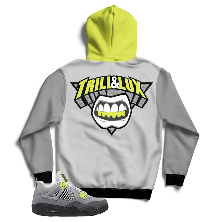 Trill and Lux | Retro Jordan 4 Volt |  95 Neon | Inspired Hoodie | Air Max 95