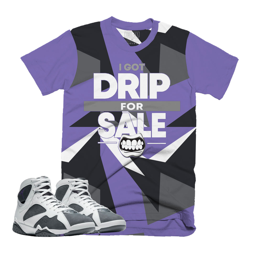 Drip For Sale Tee | Retro Air Jordan 7 FLINT Colorblock T-shirt