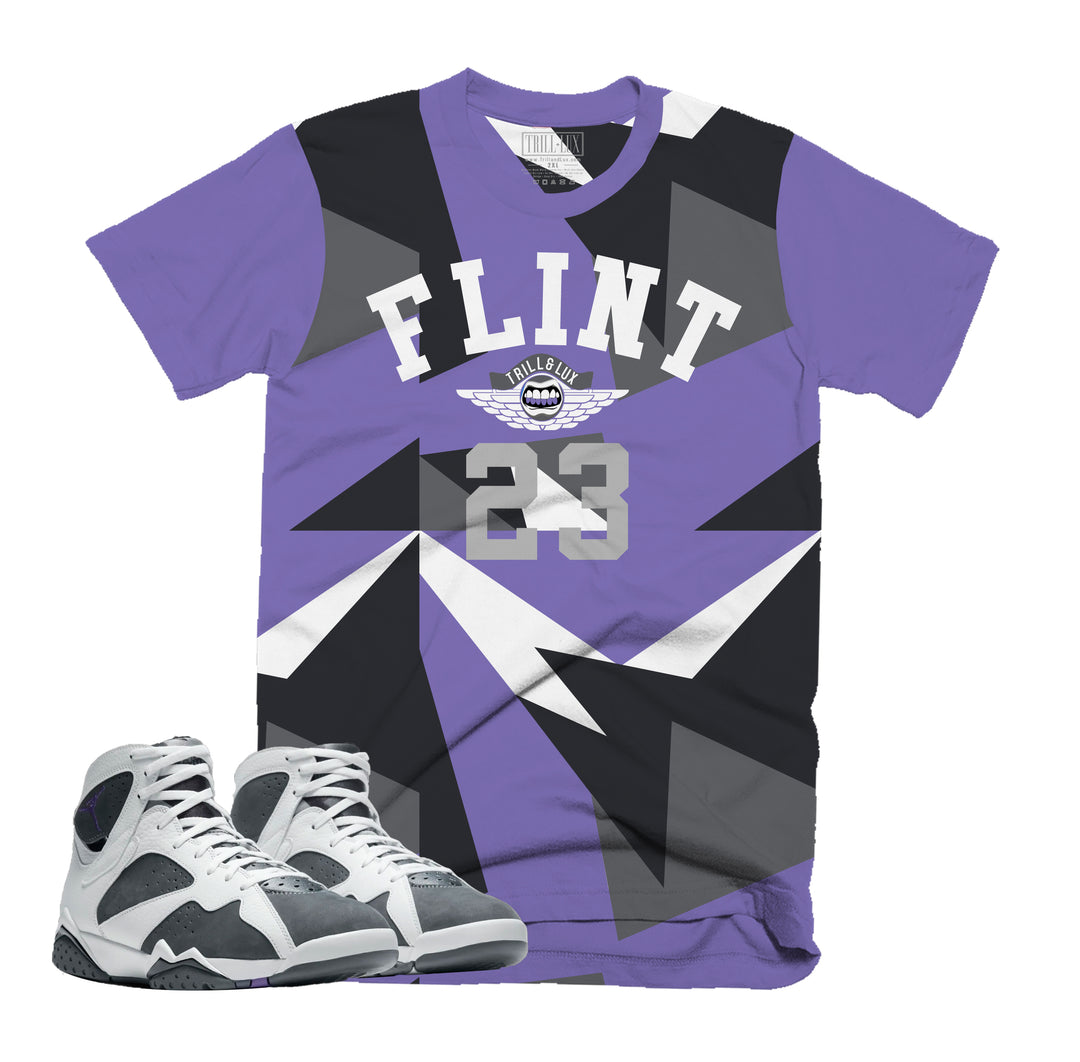 Flint 23 Tee | Retro Air Jordan 7 FLINT Colorblock T-shirt