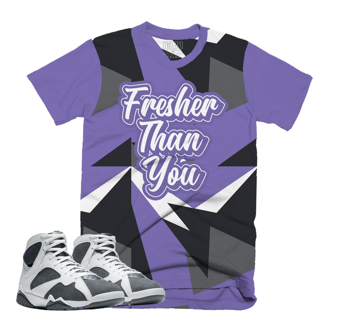 Fresher Than You Tee | Retro Air Jordan 7 FLINT Colorblock T-shirt