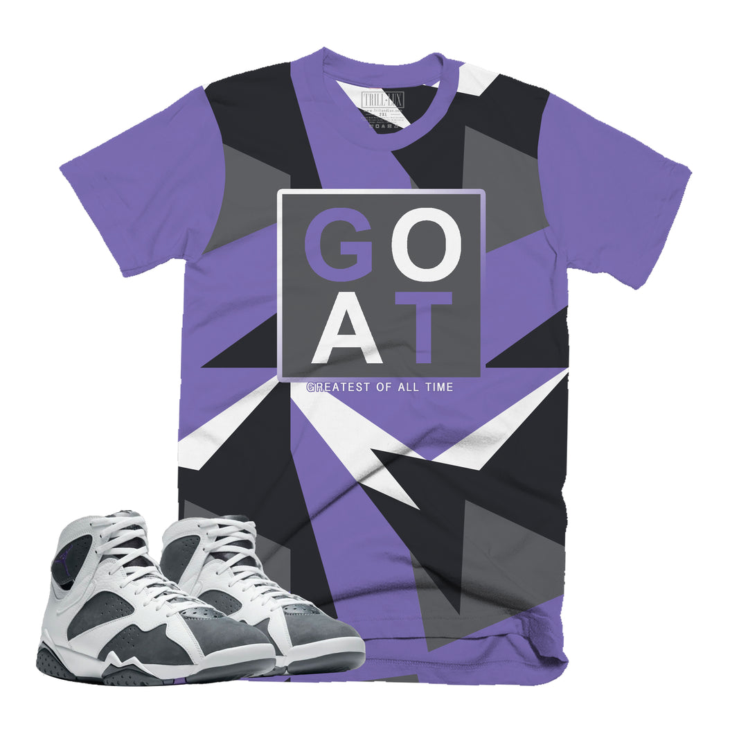 GOAT Tee | Retro Air Jordan 7 FLINT Colorblock T-shirt