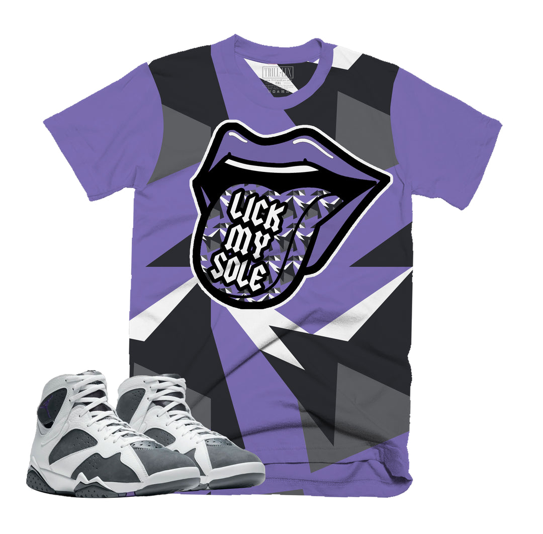 Lick My Sole Tee | Retro Air Jordan 7 FLINT Colorblock T-shirt