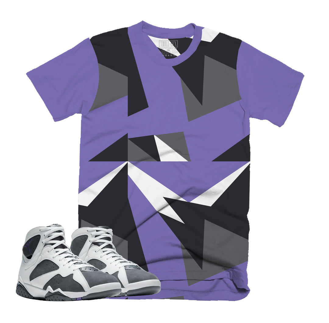 Pattern Tee | Retro Air Jordan 7 FLINT Colorblock T-shirt