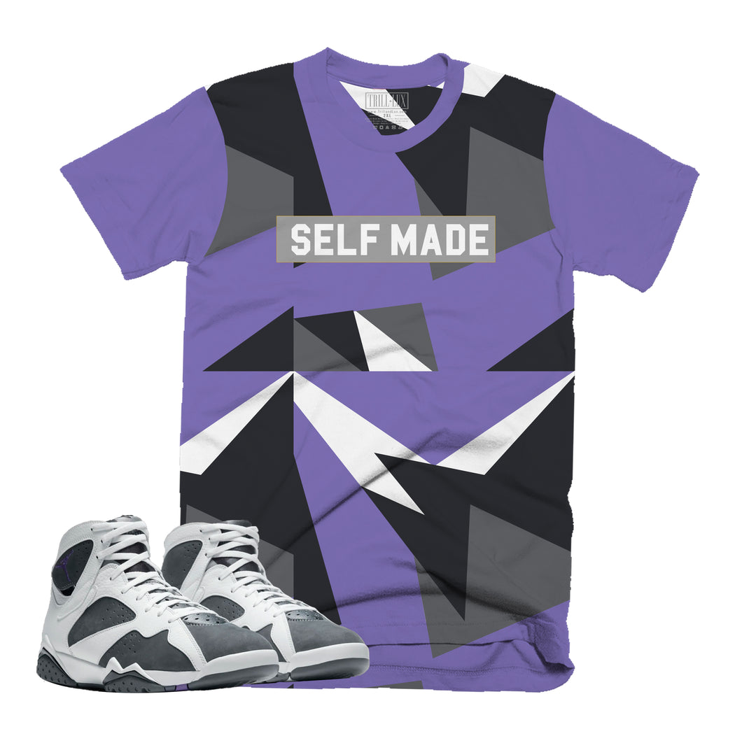 Self Made Tee | Retro Air Jordan 7 FLINT Colorblock T-shirt