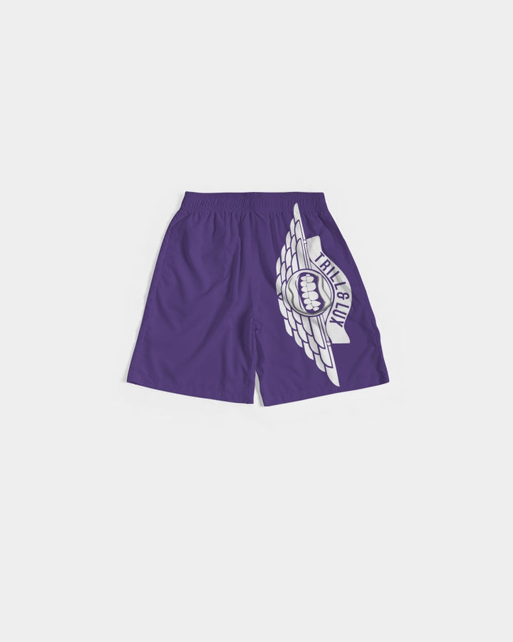 Trill & Lux | Air Jordan 1 Court Purple Inspired Flight Shorts