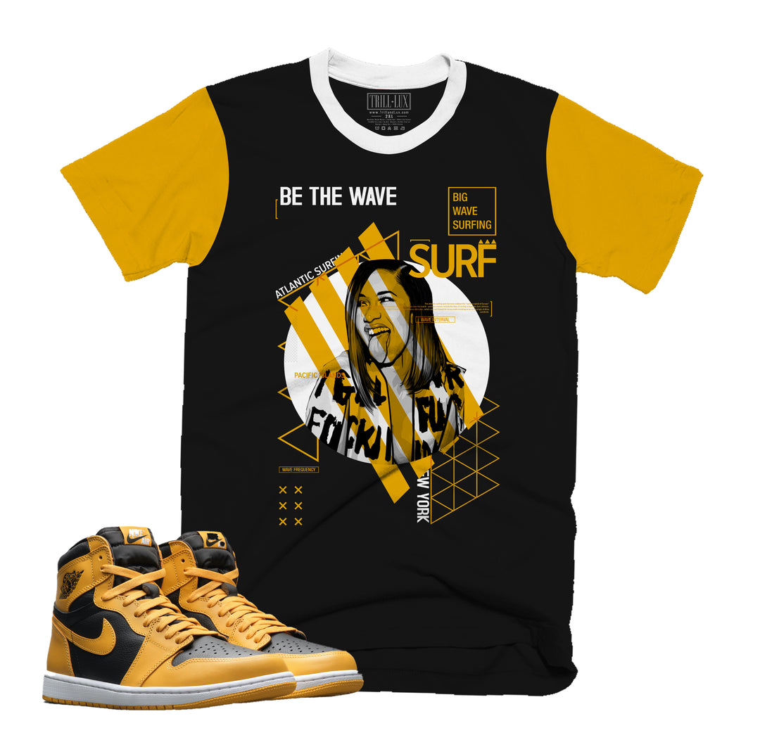Be The Wave V1 Tee | Retro Air Jordan 1 Pollen Colorblock T-shirt
