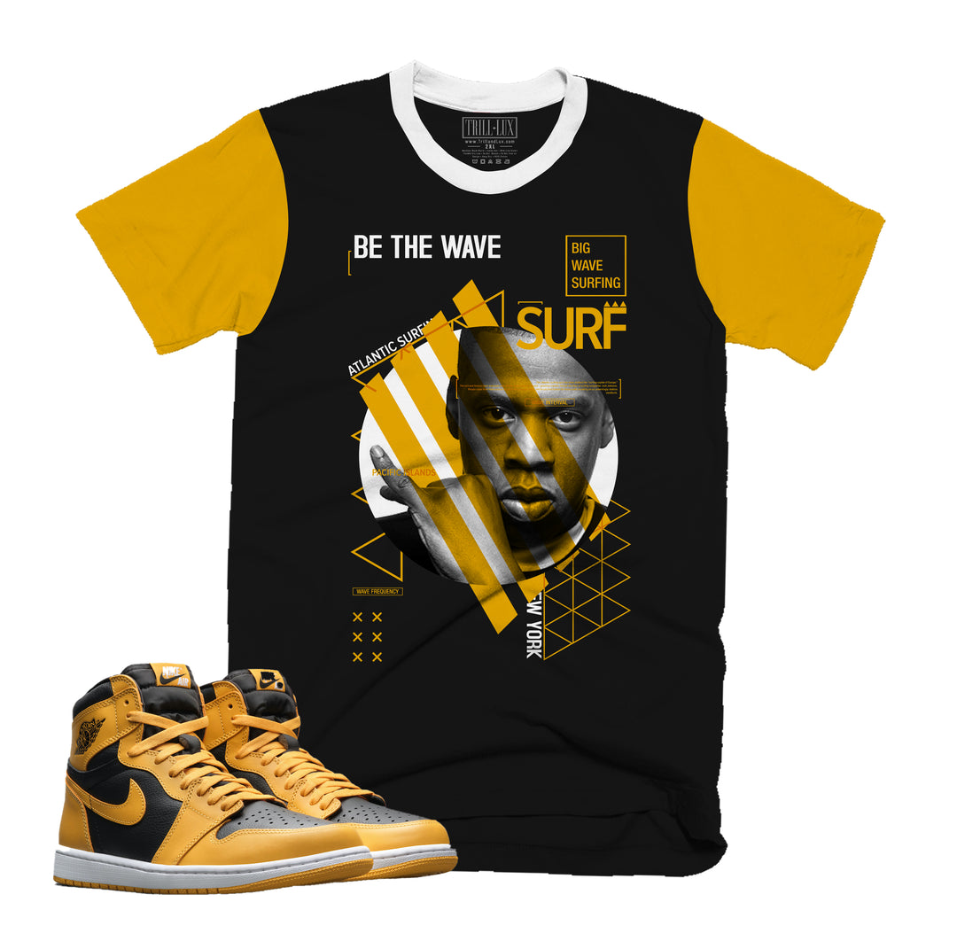 Be The Wave V2 Tee | Retro Air Jordan 1 Pollen Colorblock T-shirt