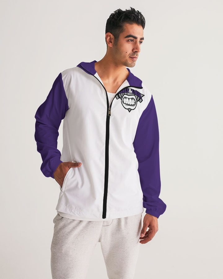 Trill and Lux | Air jordan 1 Court Purple Inspired | Colorblock Windbreaker | Pullover |