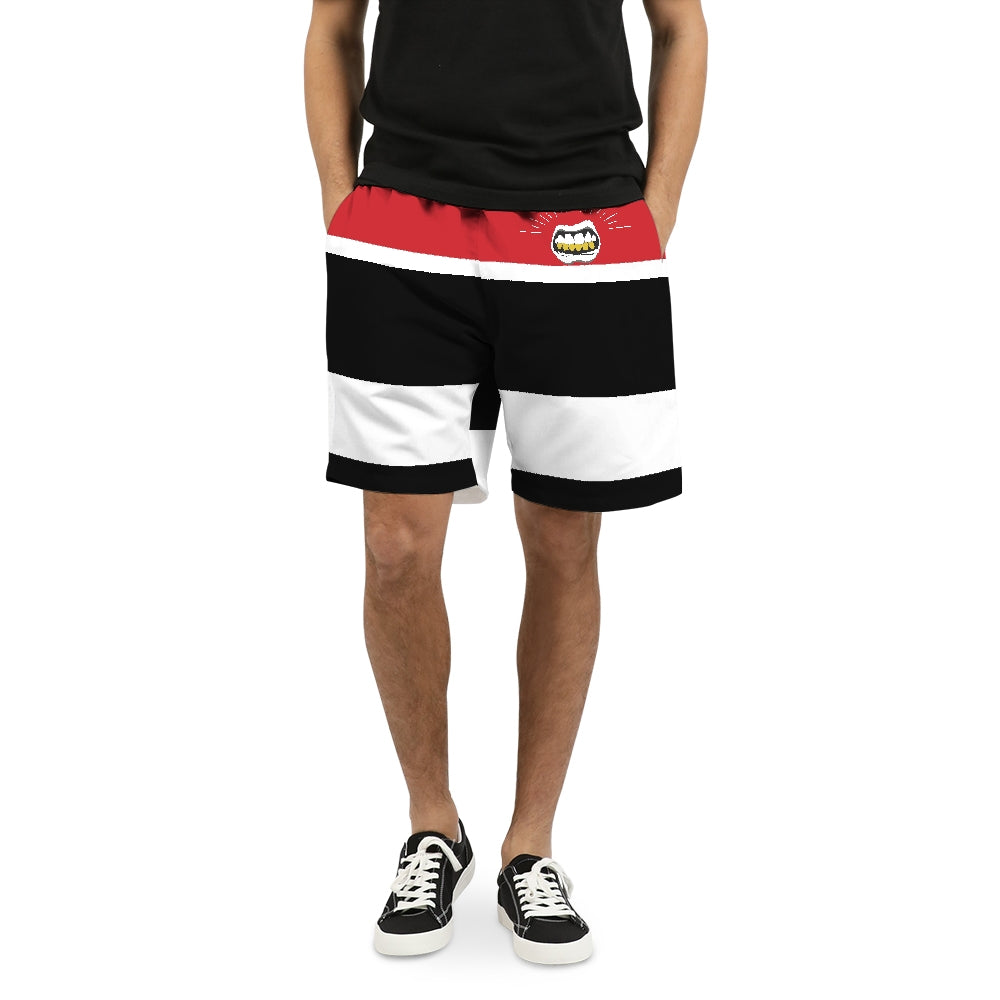 Men's OG Gym Red Shorts | Retro Jordan 1 Colorblock Swim Trunks