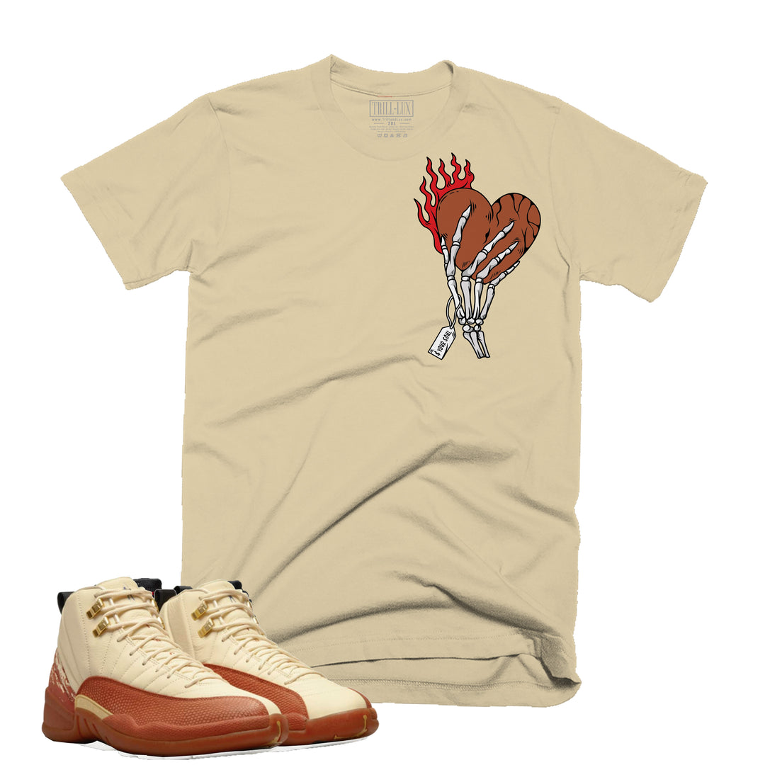 Heart On Fire | Retro Air Jordan 12 Eastside Golf Colorblock T-Shirt
