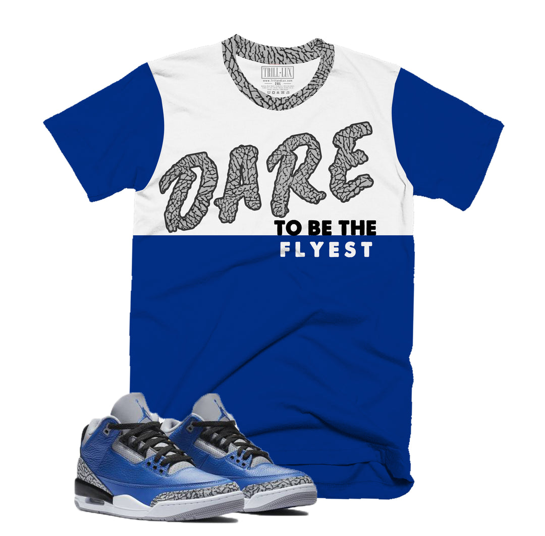 Dare Tee | Retro Jordan 3 Blue Cement T-shirt |