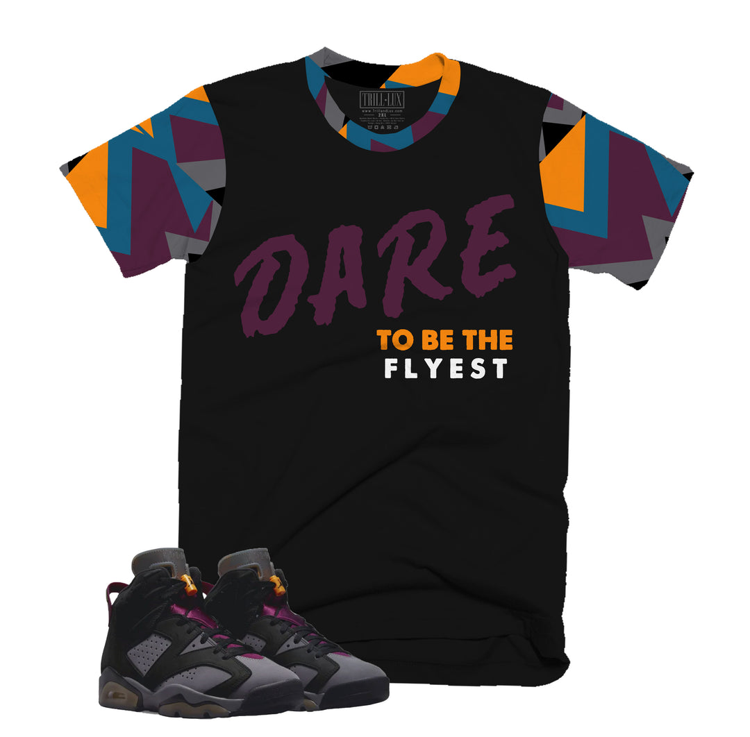 Dare Tee | Retro Air Jordan 6 Bordeaux Colorblock T-shirt