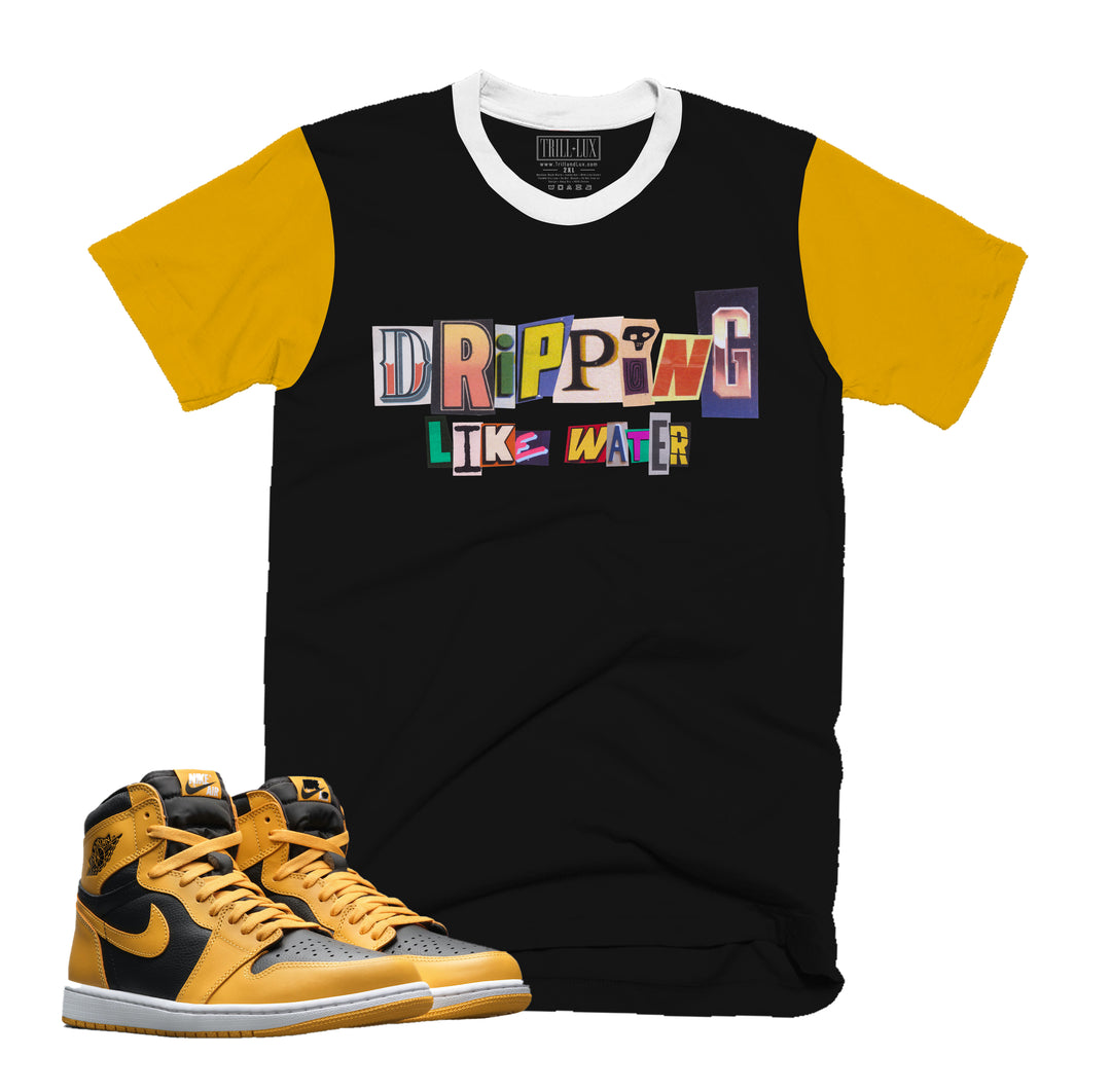 Drippin Tee | Retro Air Jordan 1 Pollen Colorblock T-shirt