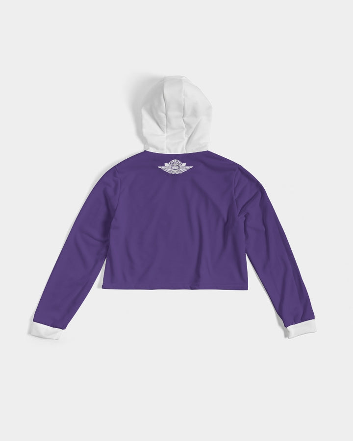 Trill and Lux | Air jordan 1 Court Purple Inspired | Women Cropped Hoodie | Crop Top