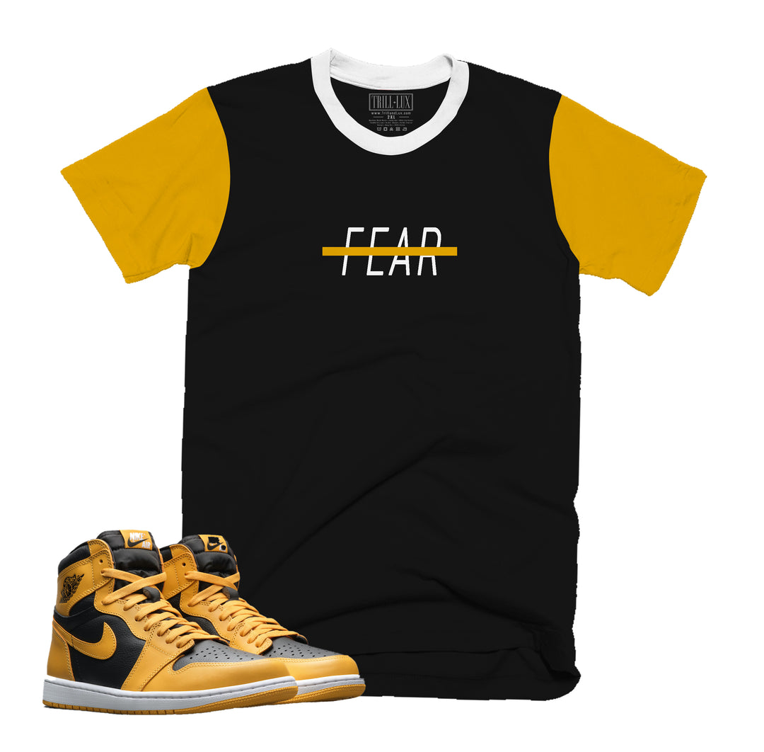 Fearless Tee | Retro Air Jordan 1 Pollen Colorblock T-shirt
