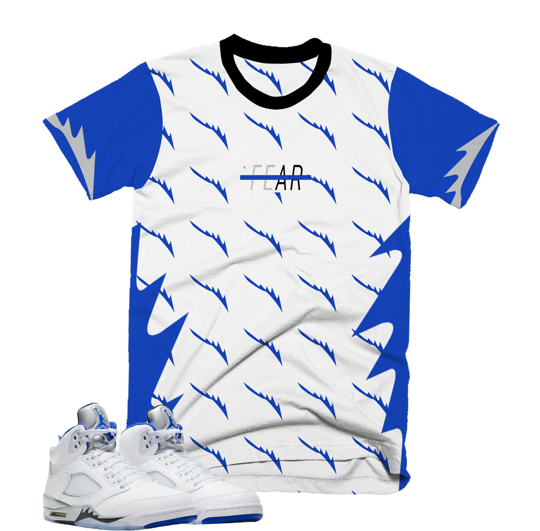Fearless Tee | Retro Air Jordan 5 Stealth Colorblock T-shirt