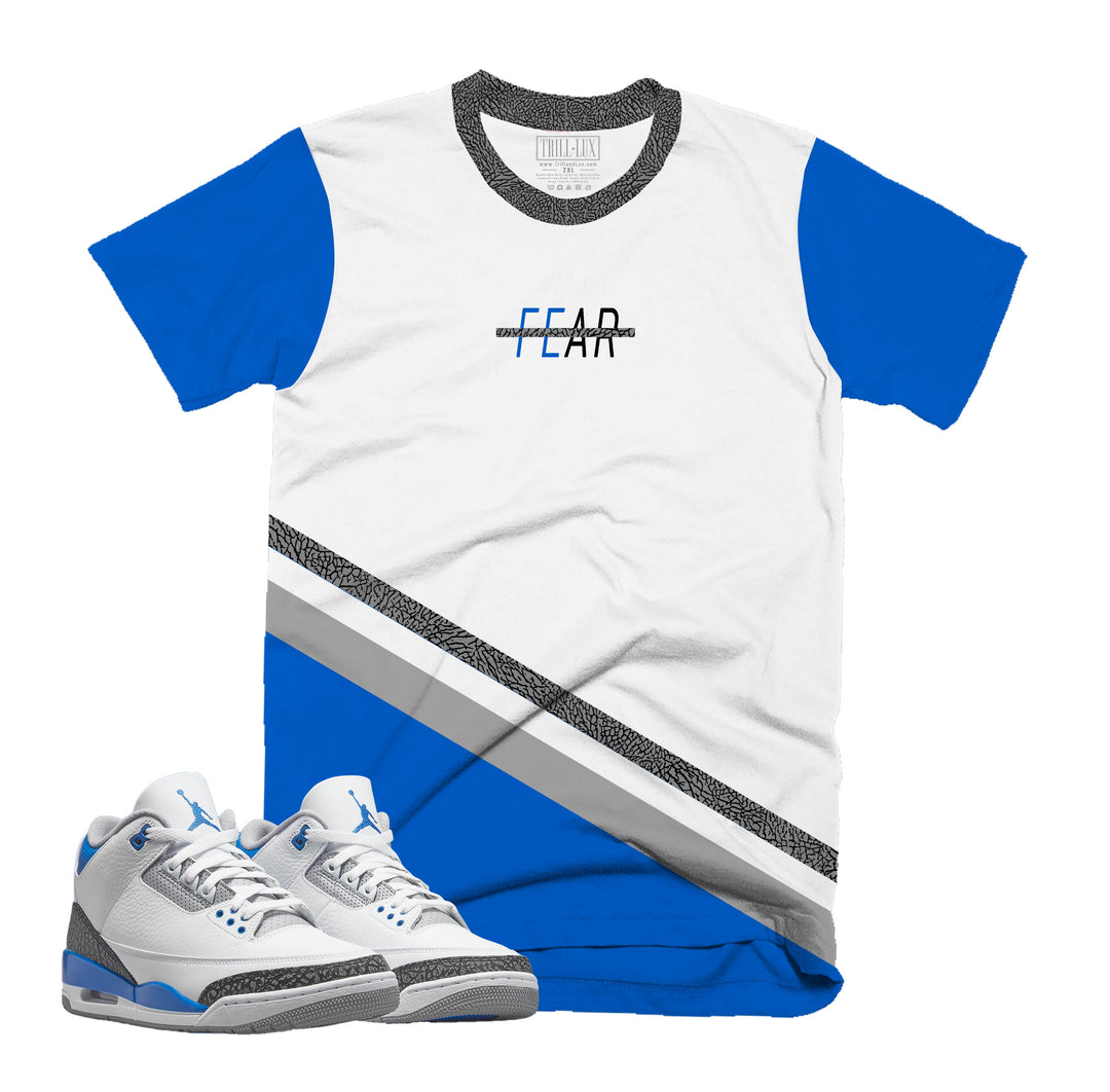 Fearless Tee | Air Jordan Jordan 3 Racer Blue T-shirt