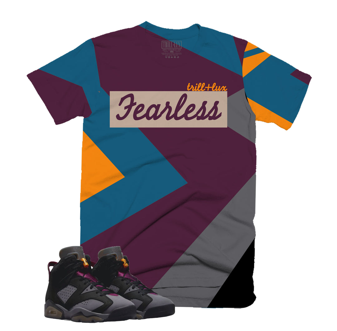 Fearless Fragment | Retro Air Jordan 6 Bordeaux Colorblock T-shirt