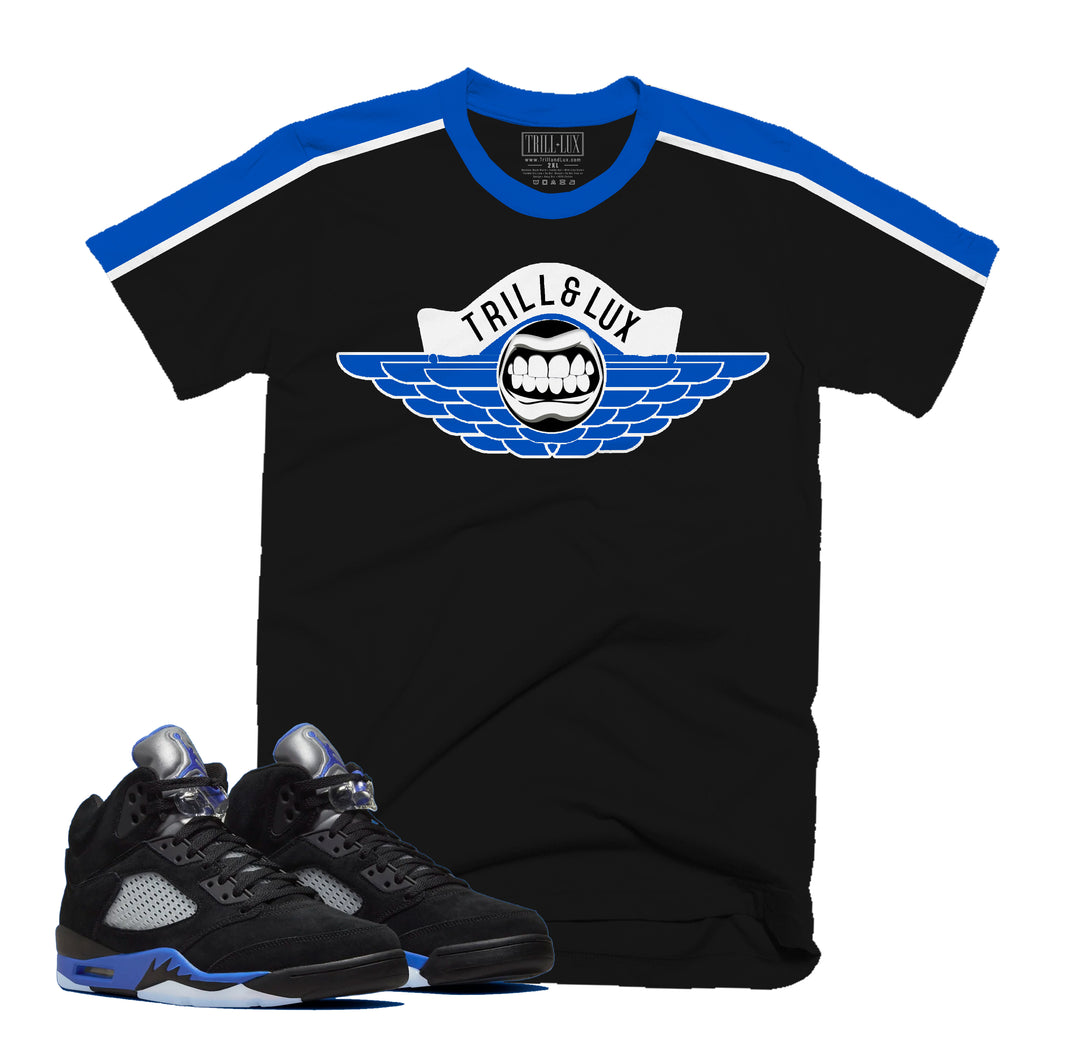 Flight Tee | Retro Air Jordan 5 Racer Blue Inspired T-shirt