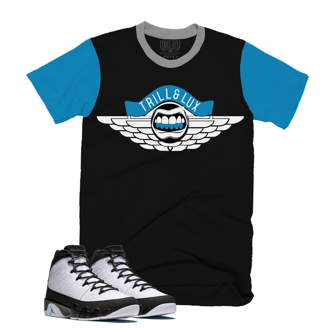 Wingz Tee | Retro Air Jordan 9 University Blue T-shirt |