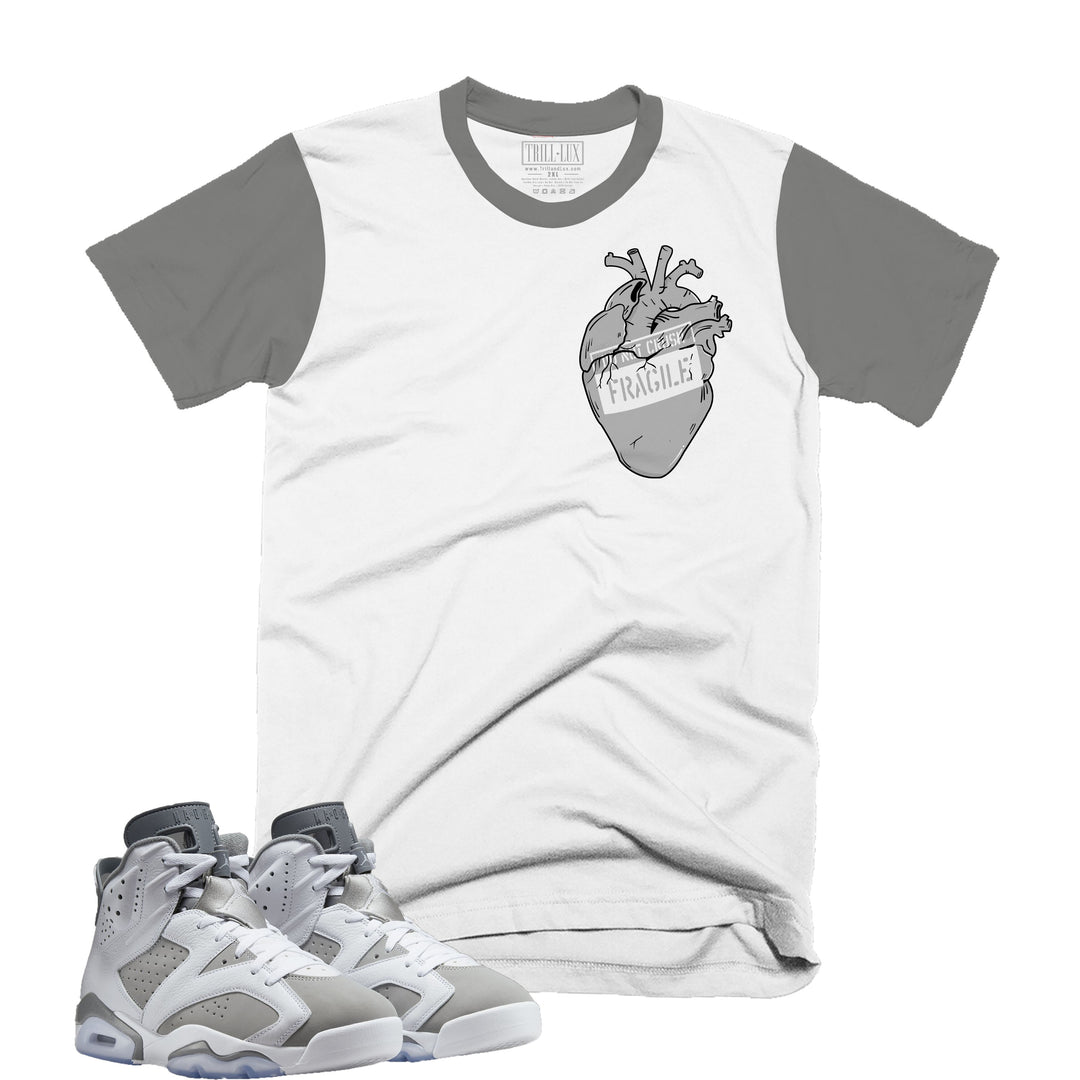 Fragile | Retro Air Jordan 6 Cool Grey Navy Colorblock T-shirt
