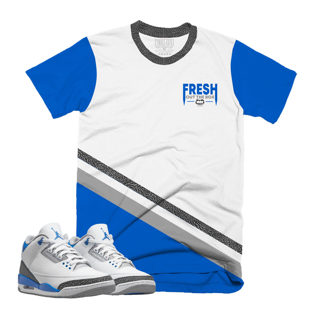 Fresh Out Tee |Air Jordan Jordan 3 Racer Blue T-shirt