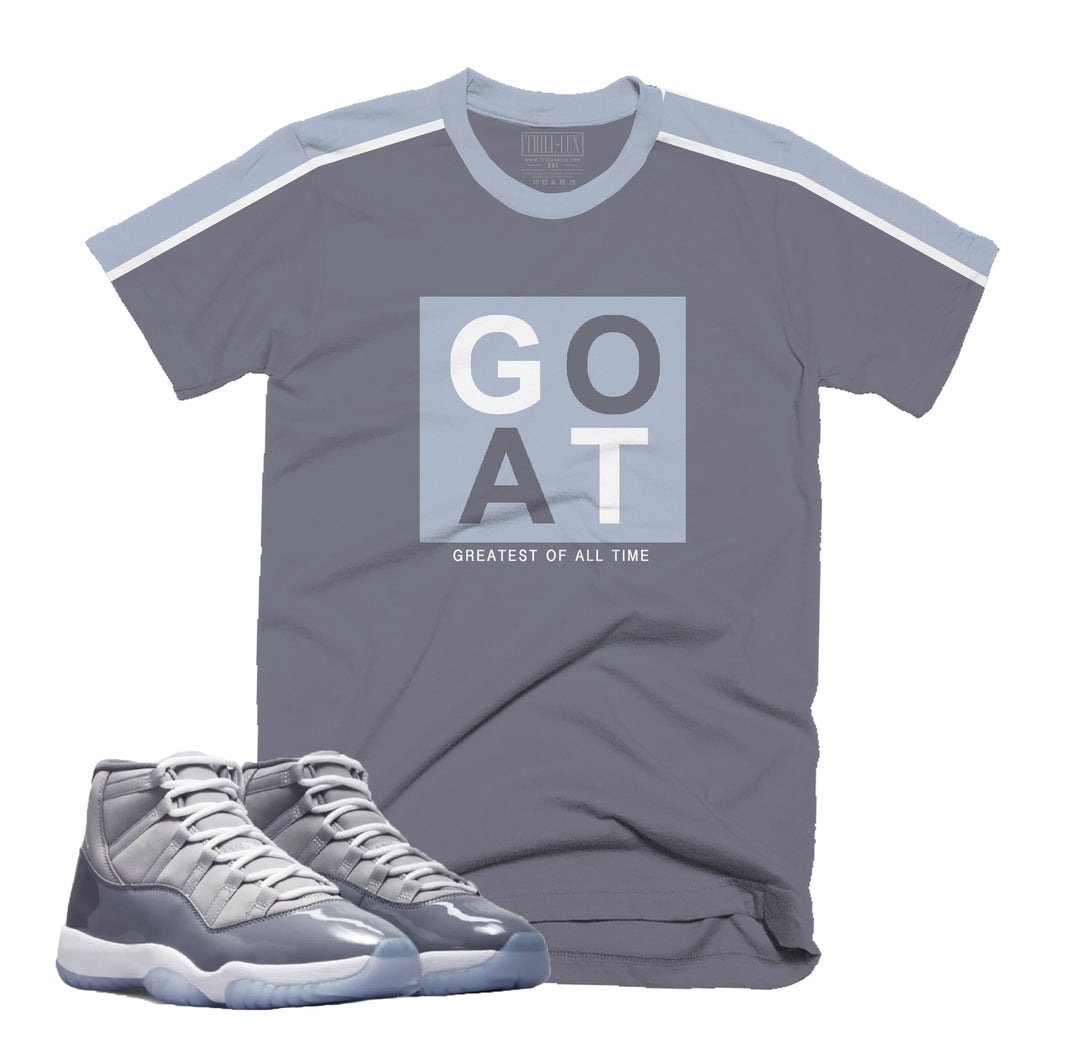 CLEARANCE - GOAT Tee | Retro Air Jordan 11 Cool Grey T-shirt