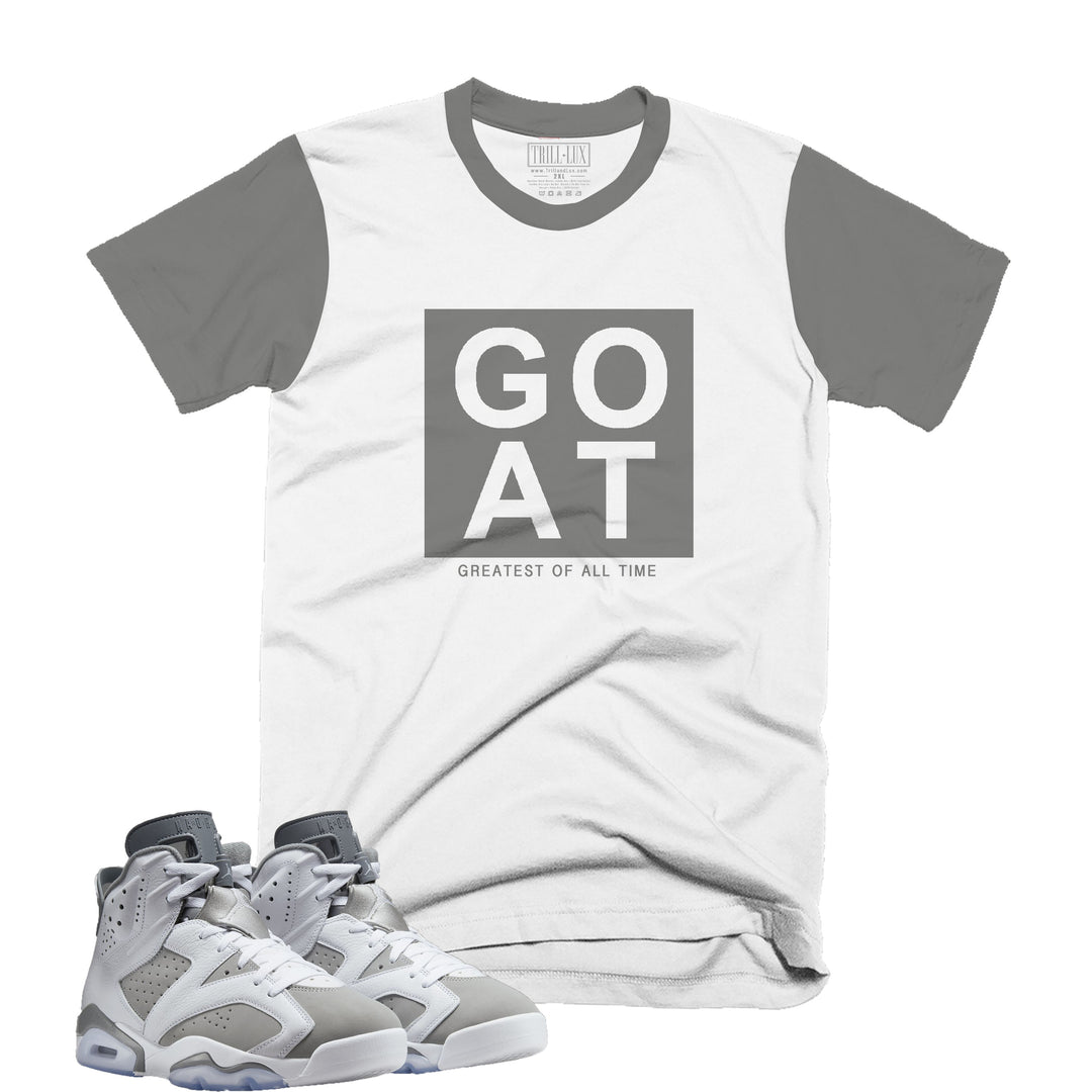 GOAT | Retro Air Jordan 6 Cool Grey Navy Colorblock T-shirt