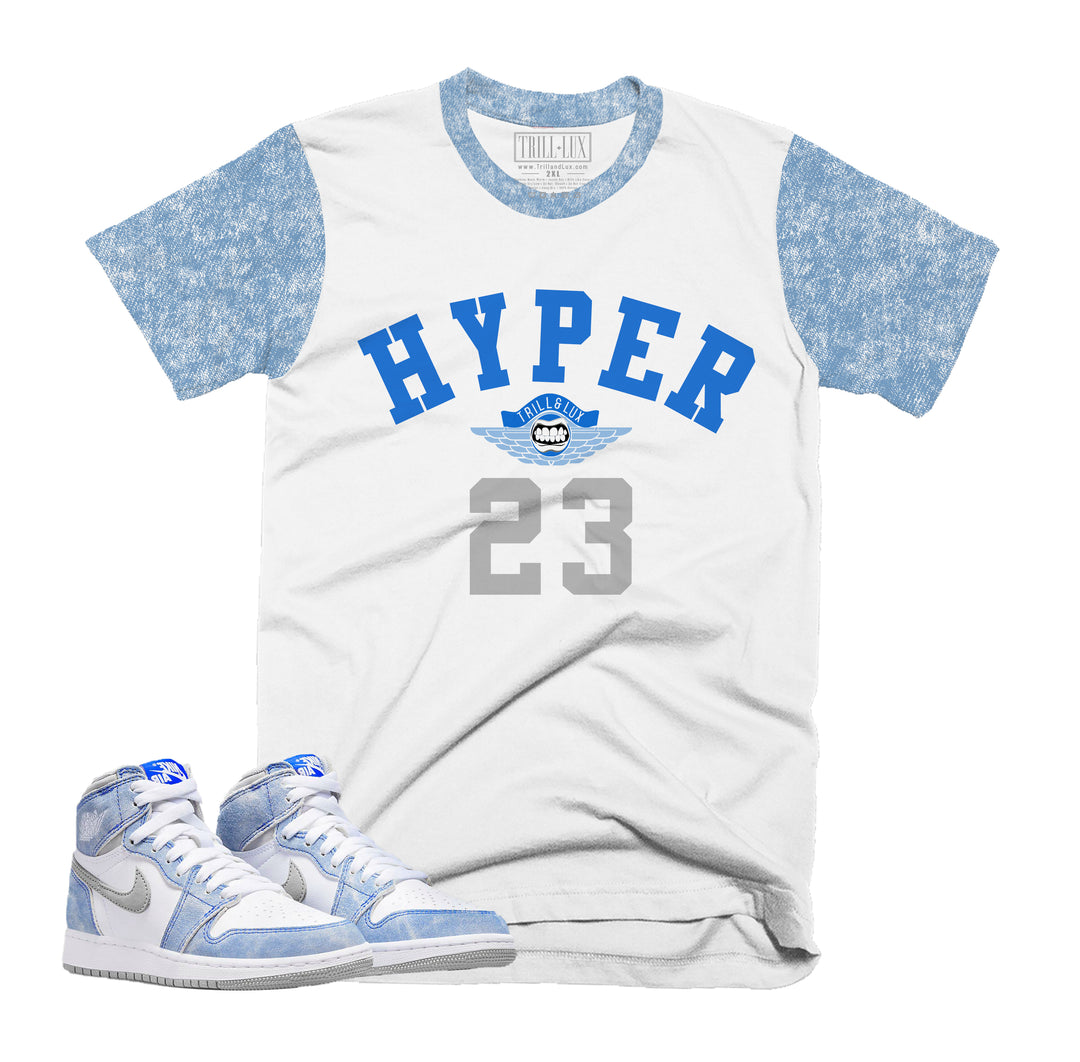 Hyper Tee | Retro Air Jordan 1 Hyper Royal Colorblock T-shirt