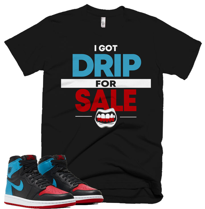 I Got Drip For Sale Tee | Retro Jordan 1 NC to CHI Colorblock T-shirt
