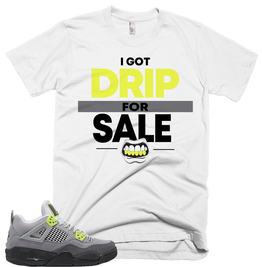 Drip For Sale Tee | Retro Jordan 4 Volt |  95 Neon | Air Max 95 | T-shirt