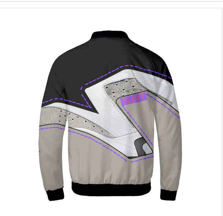 Retro Flint Colorblock Bomber jacket | Designed to Match Air Jordan 6 Sneakers