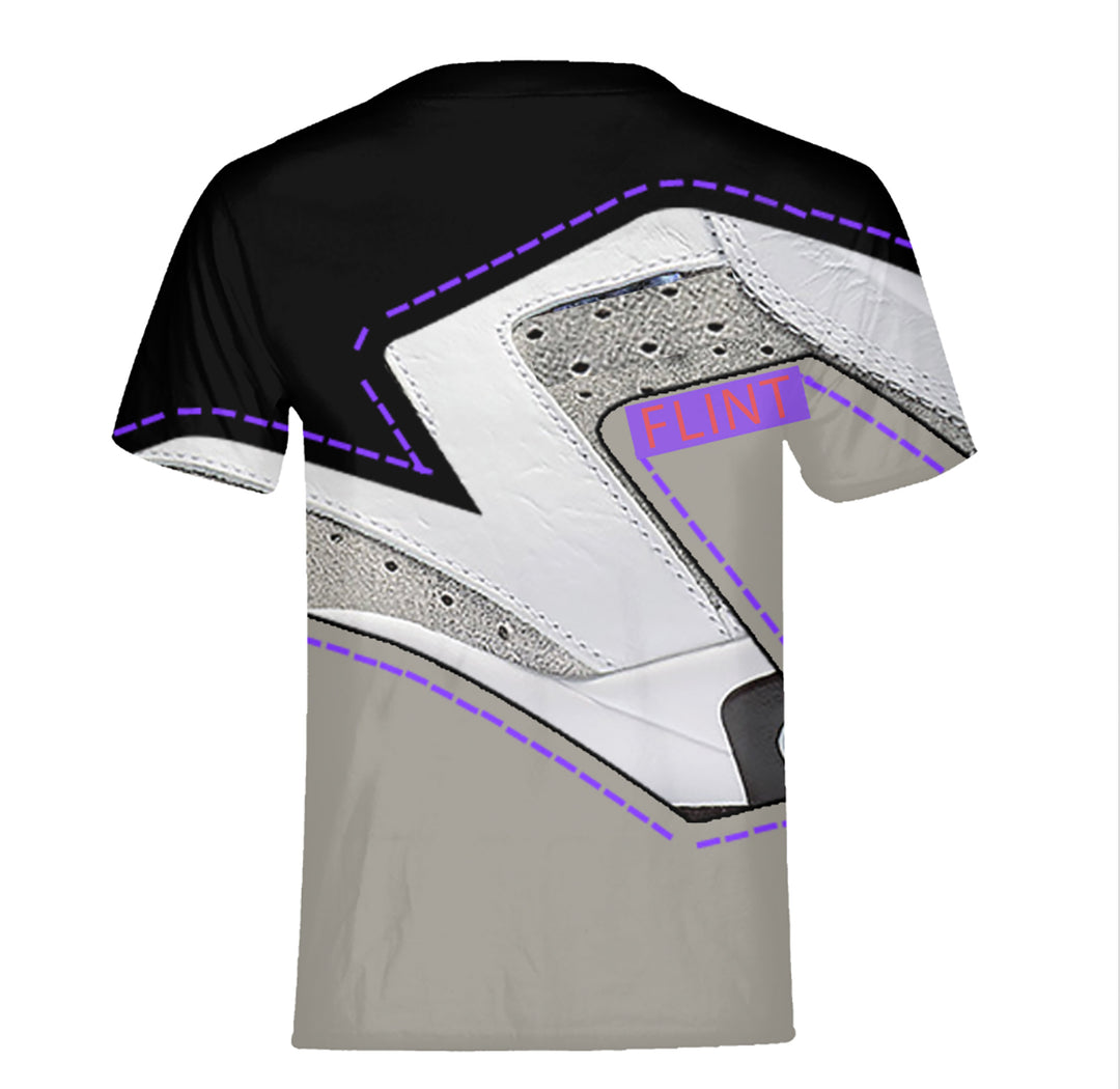 Retro Flint Colorblock All Over Print tee| tshirt | Designed to Match Air Jordan 6 Sneakers