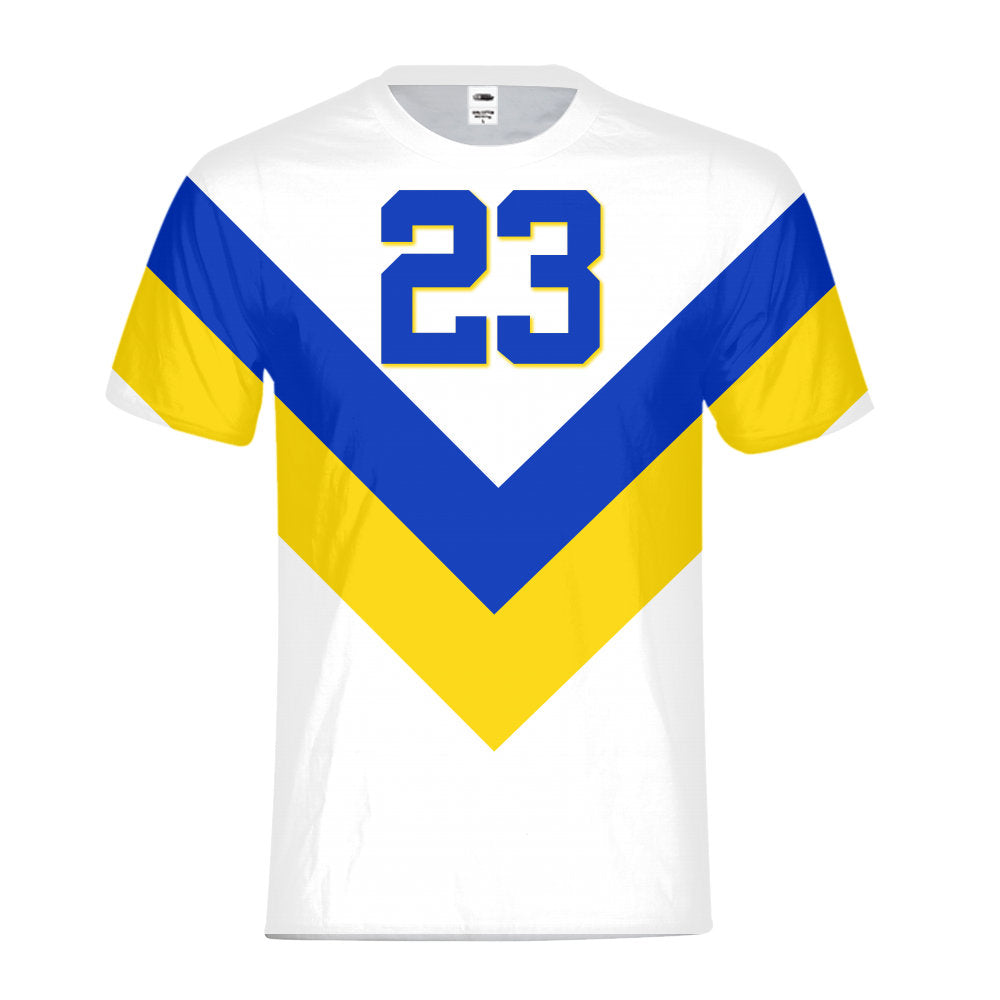 Tribe | Retro Laney Jordan 5 Colorblock T-shirt – Trill \u0026 Lux, image size:1000x1000