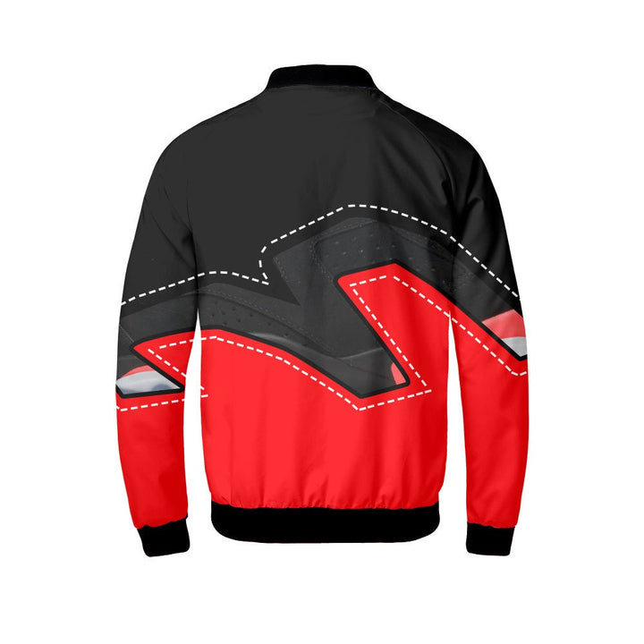 Infrared | Retro Jordan 6 Colorblock Bomber jacket |