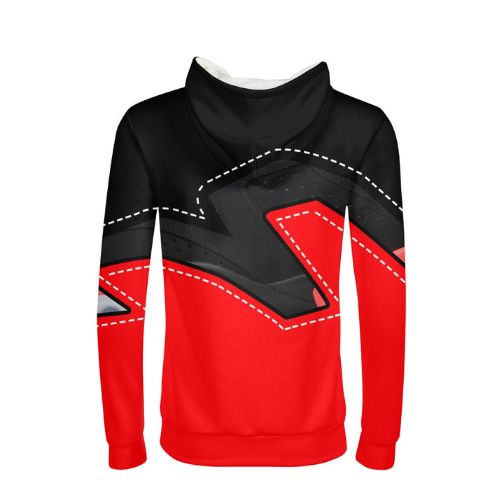 Infrared | Retro Jordan 6 Colorblock Hoodie | Pullover | Designed to Match Air Jordan 6 Sneakers