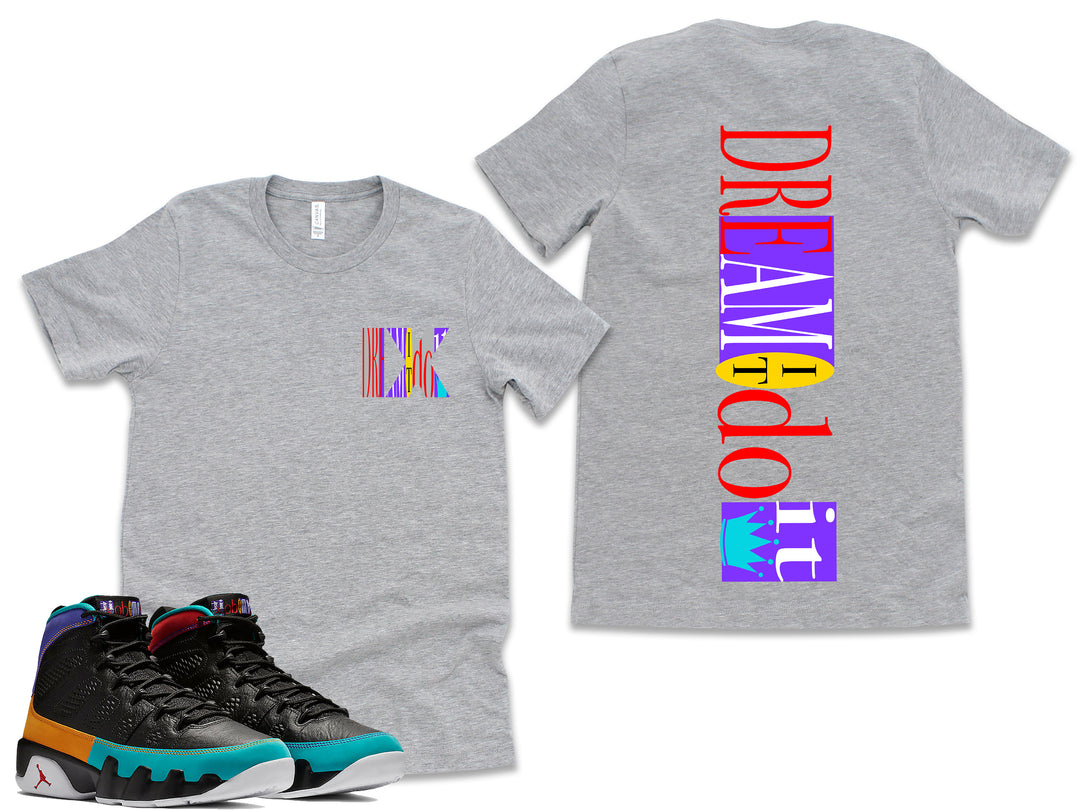 FB |Dream It Do It| Retro Jordan 9 Colorblock Tee | T-shirt |
