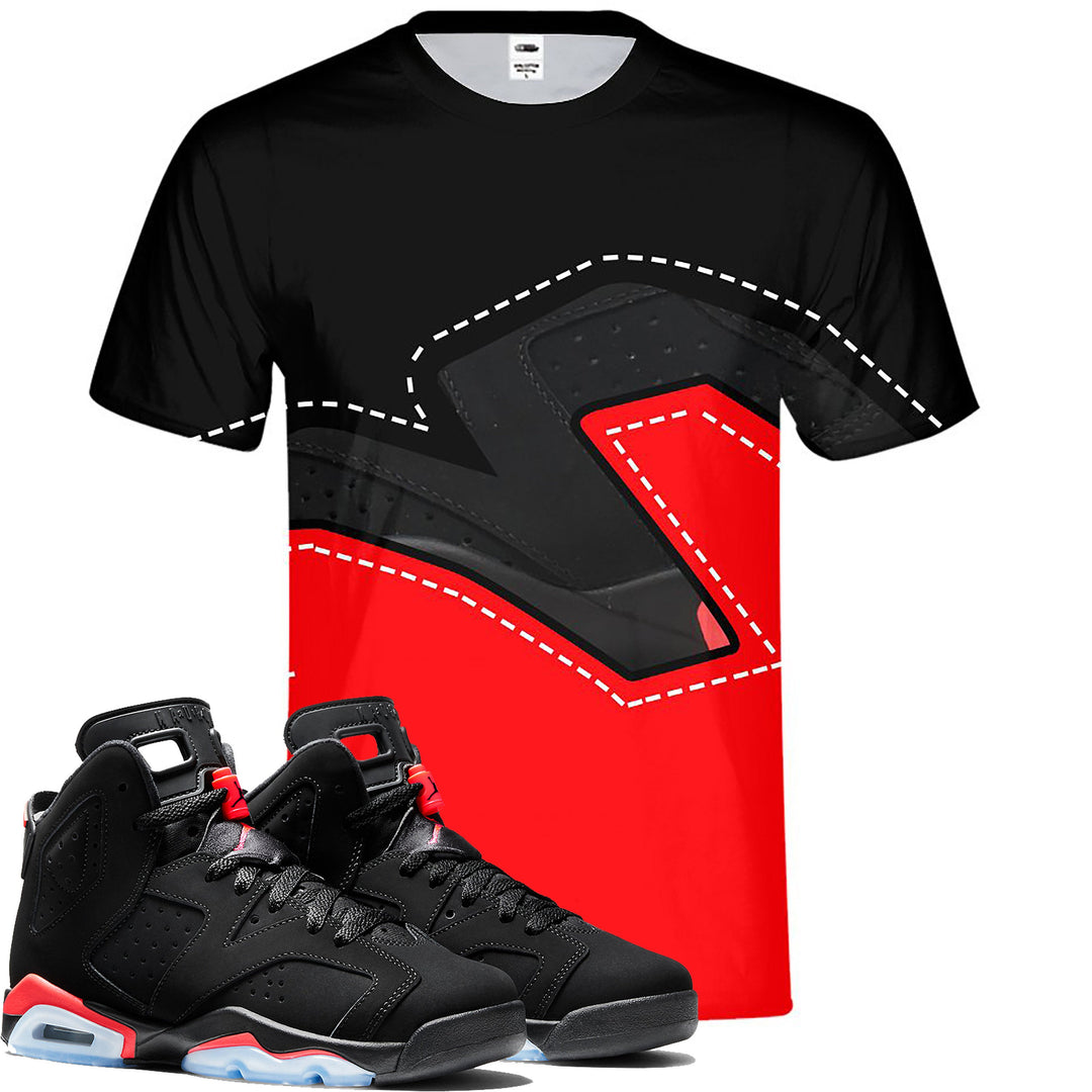 Infrared | Retro Jordan 6  Color block tee| tshirt |