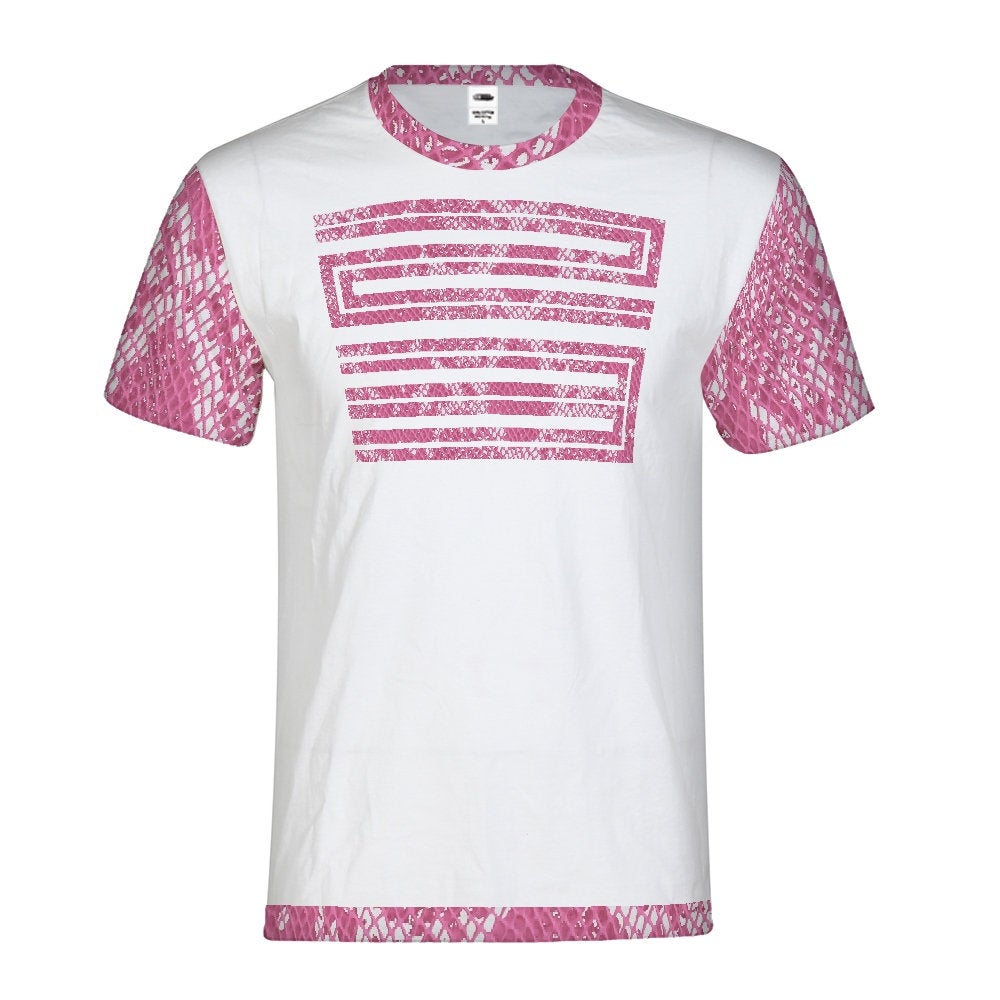 Snake Skin Print Pink | Retro Jordan 11 T-shirt