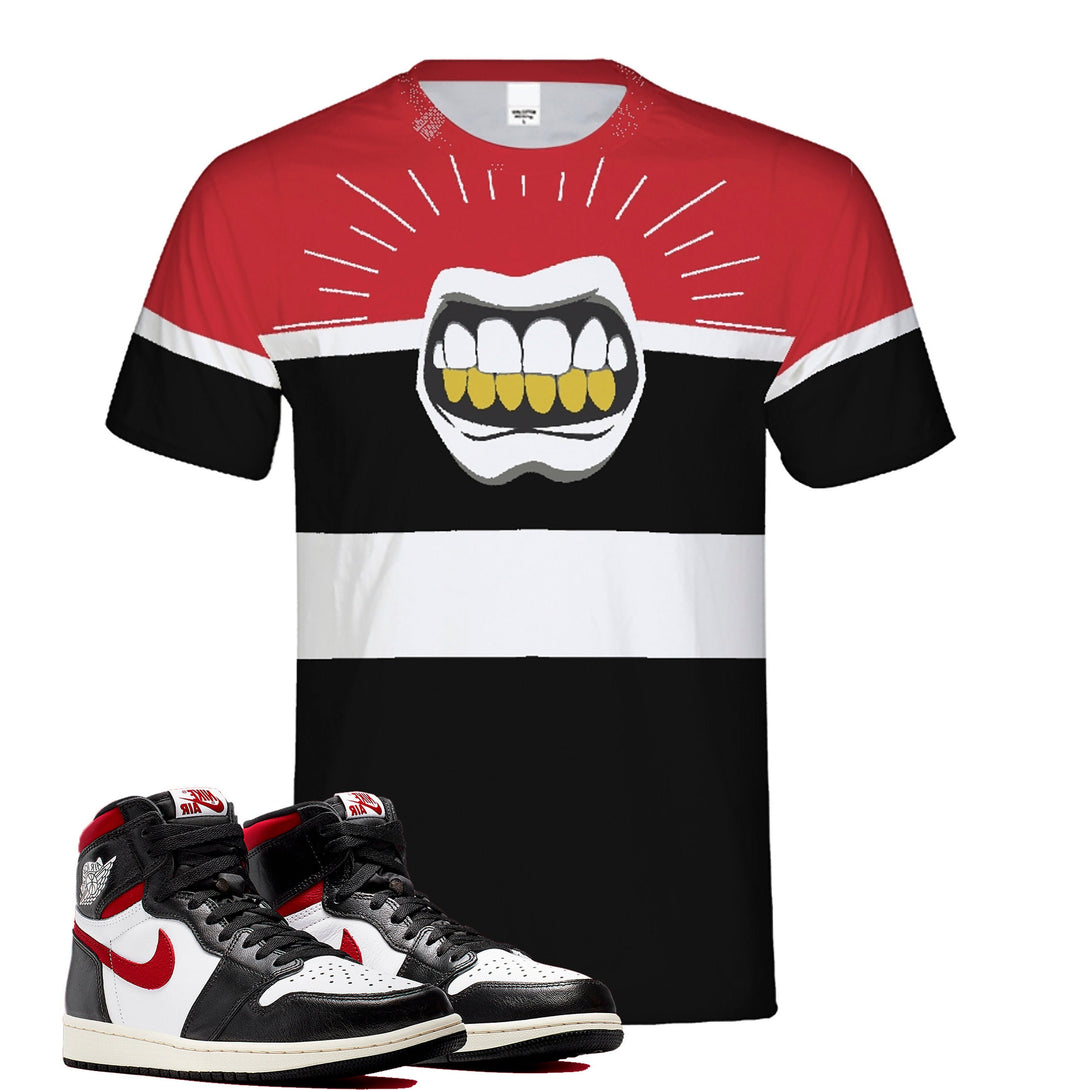 OG Gym Red Tee| Retro Jordan 1 Colorblock T-shirt | Tee | All over print | Shirt | Designed to Match Air Jordan I Sneakers