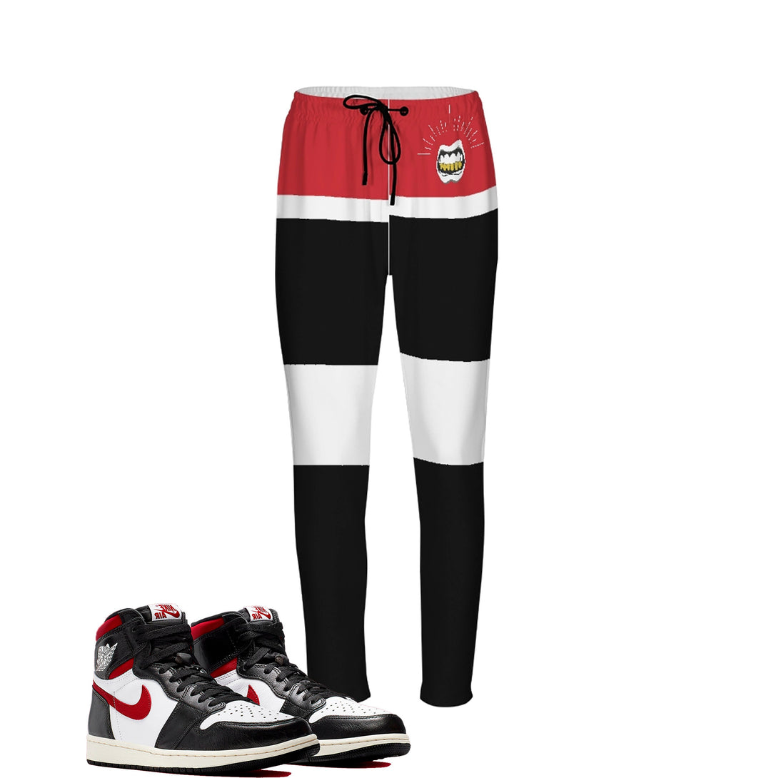 OG Gym Red Joggers | Retro Jordan 1 Colorblock | jogging pants | Designed to Match Air Jordan I Sneaker flight